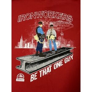 Vintage 80's Bayside USA Ironworkers Las‎ Vegas Nevada  LV Strip Graphic Rare